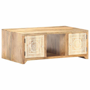Tavolino da CaffÃ¨ 90x50x35 cm in Legno Massello di Mango cod mxl 55704