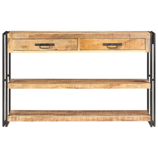Credenza-Buffet-Armadio da cucina 120x30x75 cm in Legno Massello di Mango Grezzo