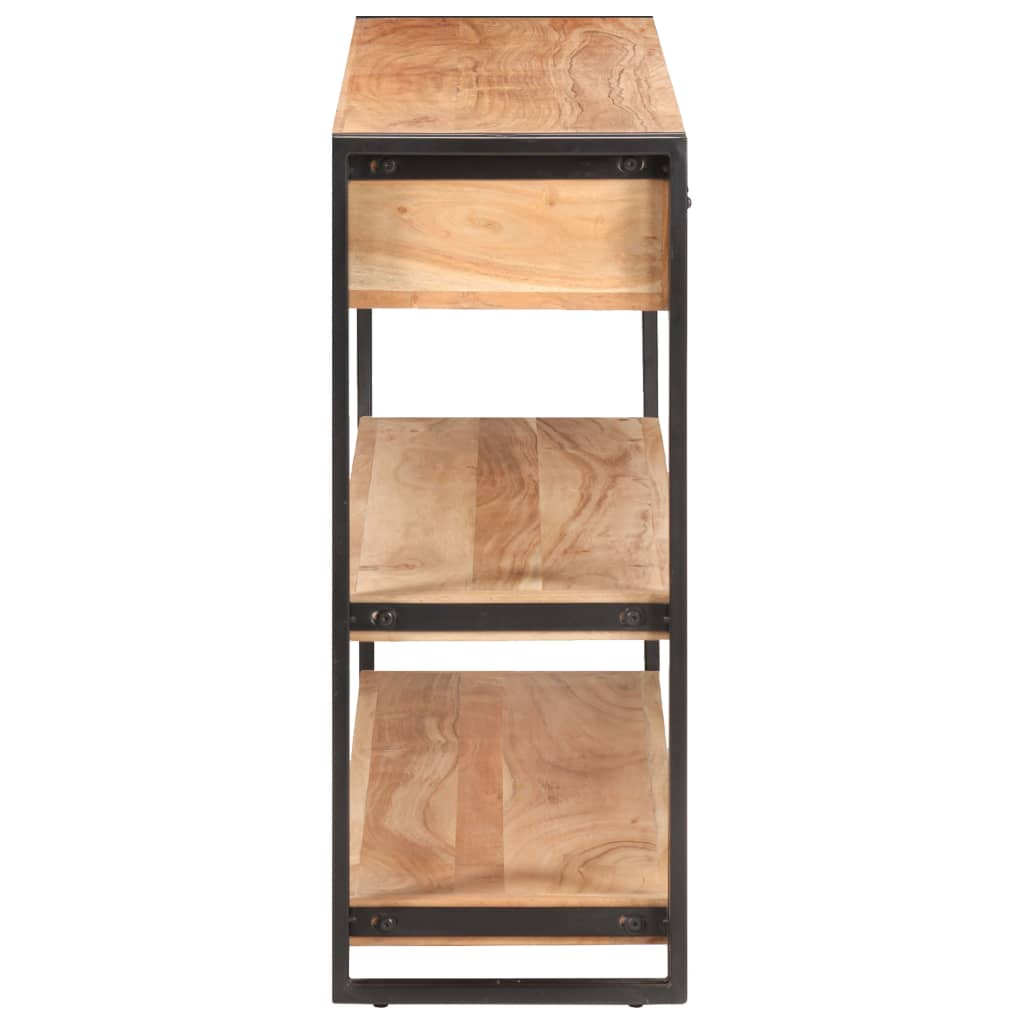 Credenza-Buffet-Armadio da cucina 120x30x75 cm in Legno Massello di Acacia 328220