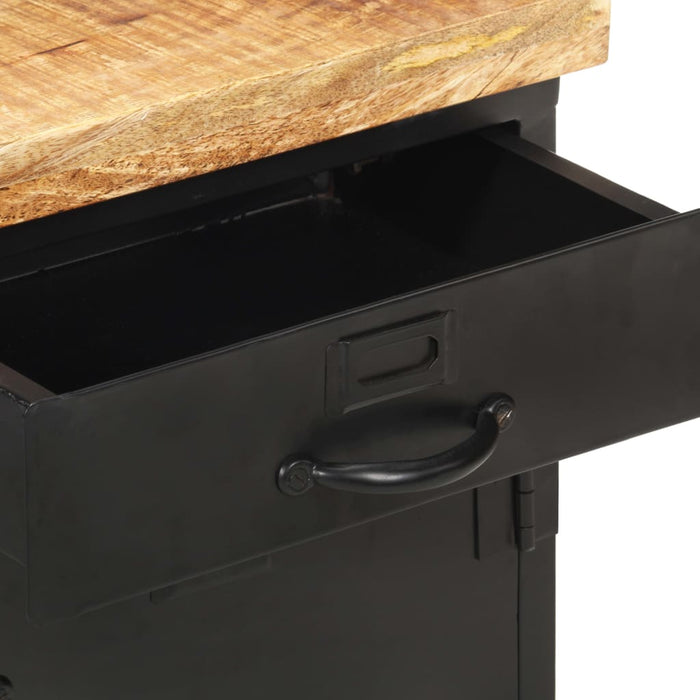 Comodino 40x30x52 cm in Legno di Mango Grezzo cod mxl 43314