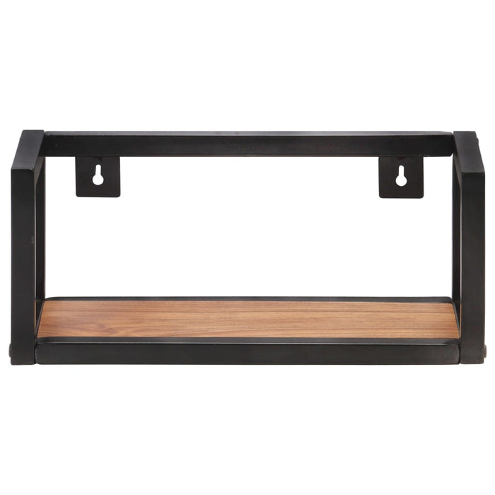 Mensole a Muro 2 pz 40 cm in Legno Massello di Acacia 320669