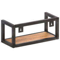 Mensole a Muro 2 pz 40 cm in Legno Massello di Acacia 320669