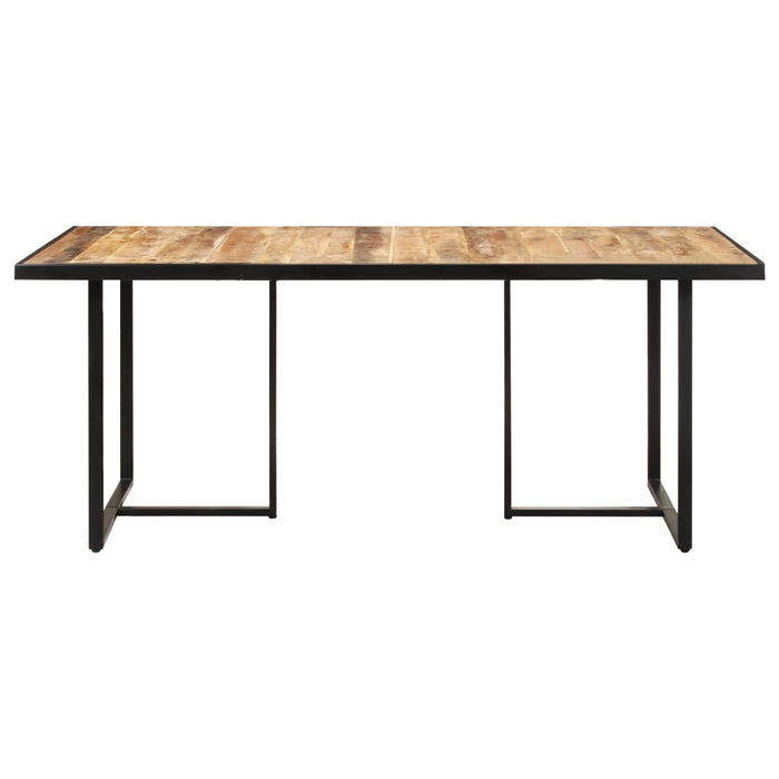 Tavolo da Pranzo 160 cm in Legno Massello di Mango Grezzo 320693
