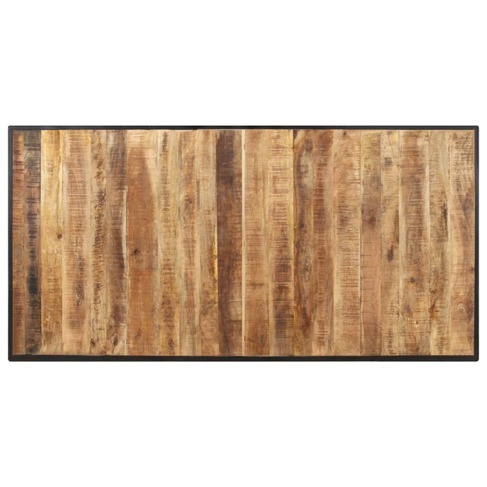 Tavolo da Pranzo 160 cm in Legno Massello di Mango Grezzo 320693