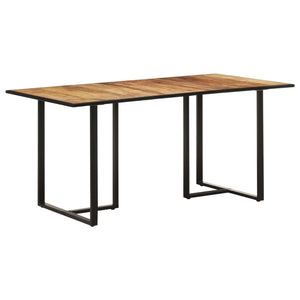 Tavolo da Pranzo 160 cm in Legno Massello di Mango Grezzo 320693