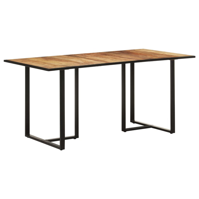 Tavolo da Pranzo 160 cm in Legno Massello di Mango Grezzo 320693