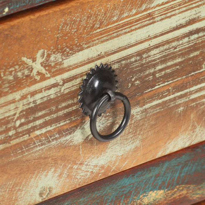 Credenza Alta 45x32x110 cm in Legno Massello di Recupero 320465