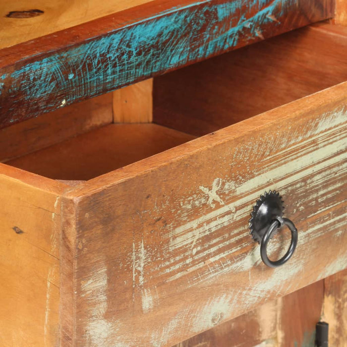 Credenza Alta 45x32x110 cm in Legno Massello di Recupero 320465