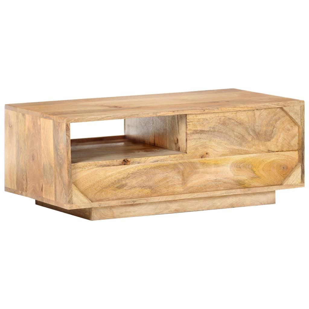 Tavolino da CaffÃ¨ 90x50x35 cm in Legno Massello di Mango cod mxl 17856
