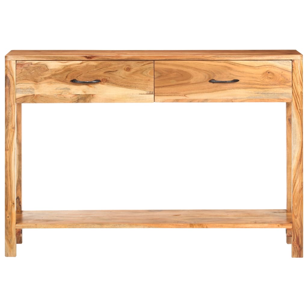 Credenza-Buffet-Armadio da cucina 110x30x75 cm in Legno Massello di Acacia