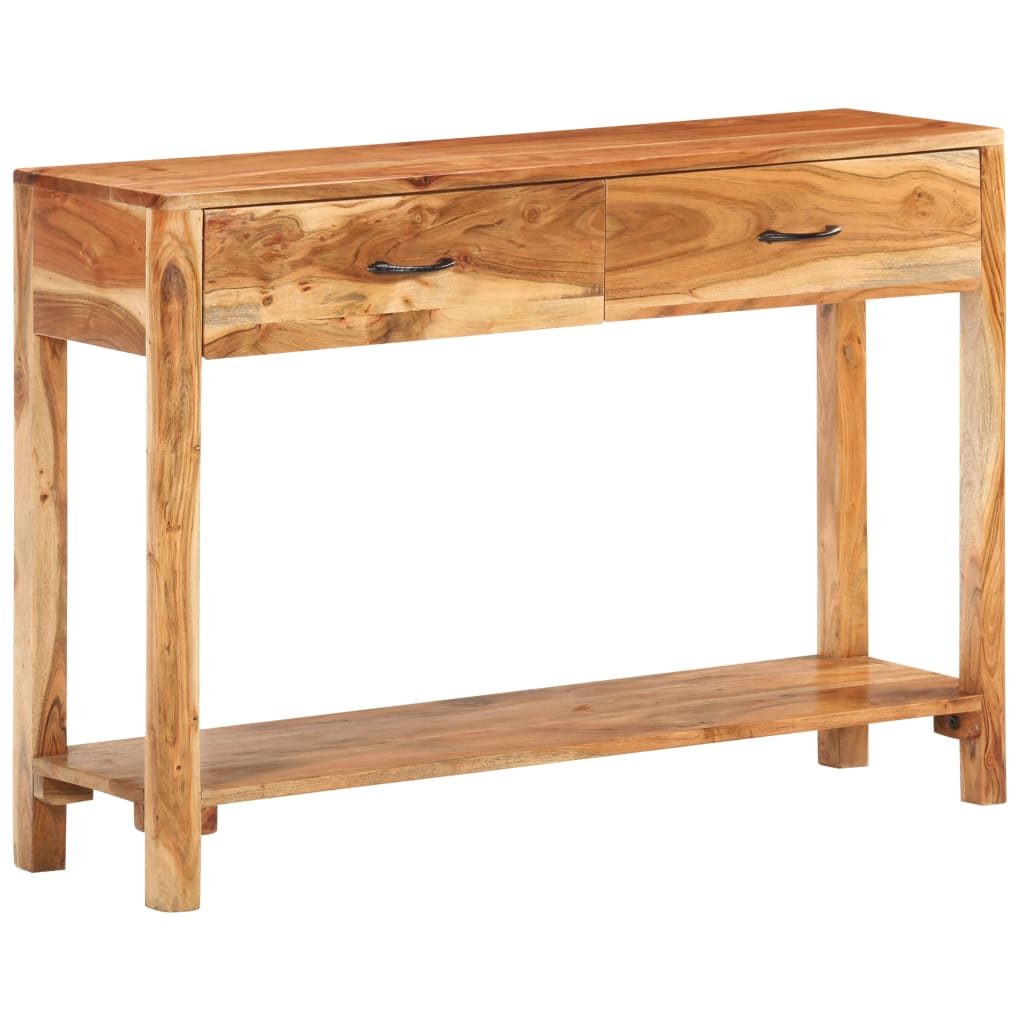 Credenza-Buffet-Armadio da cucina 110x30x75 cm in Legno Massello di Acacia