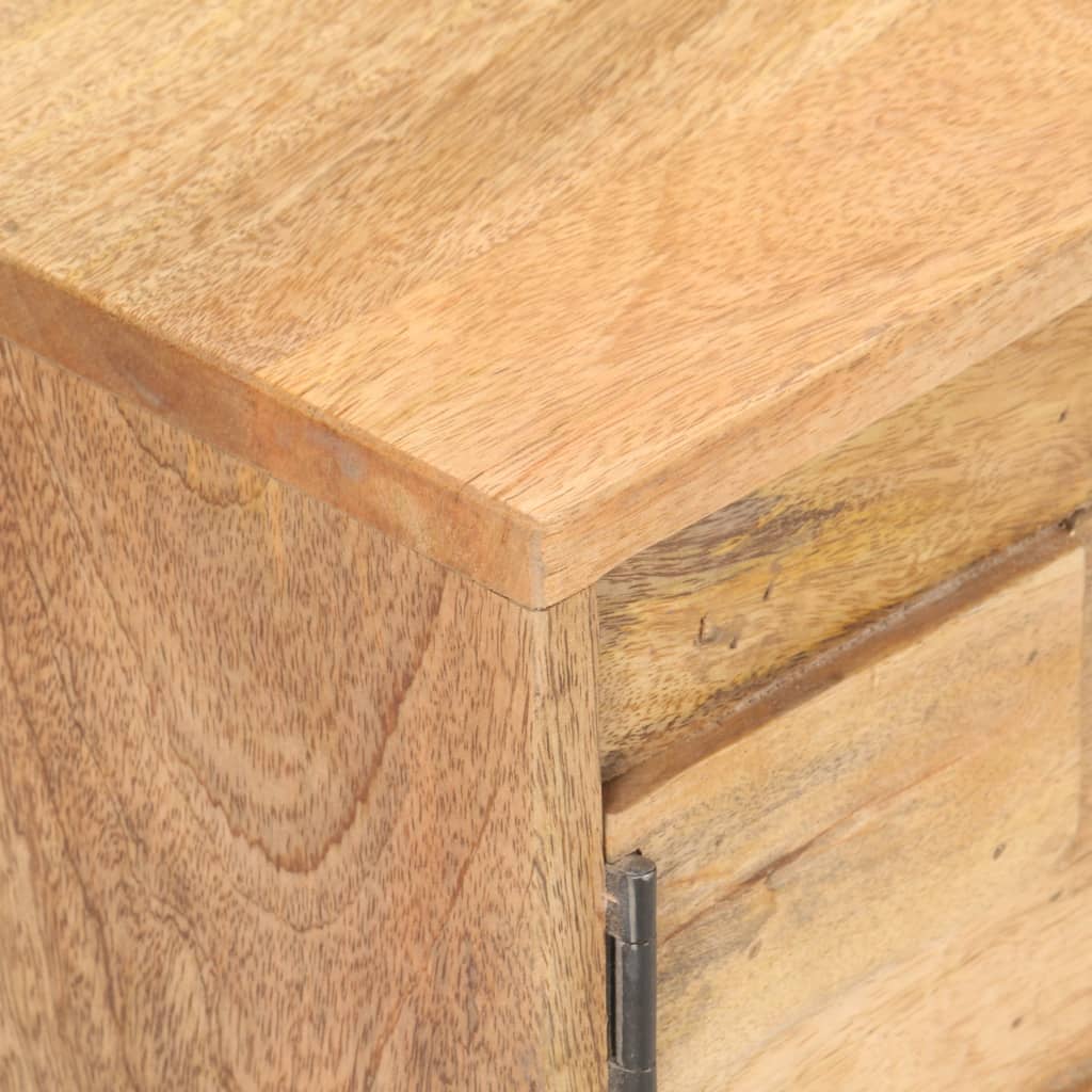 Mobile Porta TV-Mobile per TV-Credenza TV 116x30x35 cm in Legno Massello di Mango