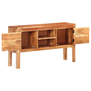 Credenza-Buffet-Armadio da cucina 116x30x66 cm in Legno Massello di Acacia