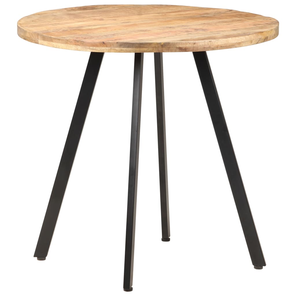Tavolo da Pranzo 80 cm in Legno di Mango Grezzo 320483