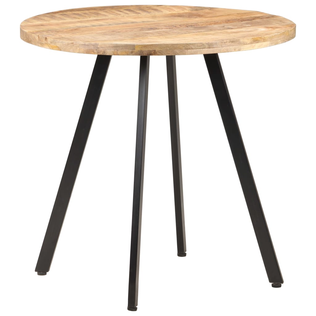 Tavolo da Pranzo 80 cm in Legno di Mango Grezzo 320483