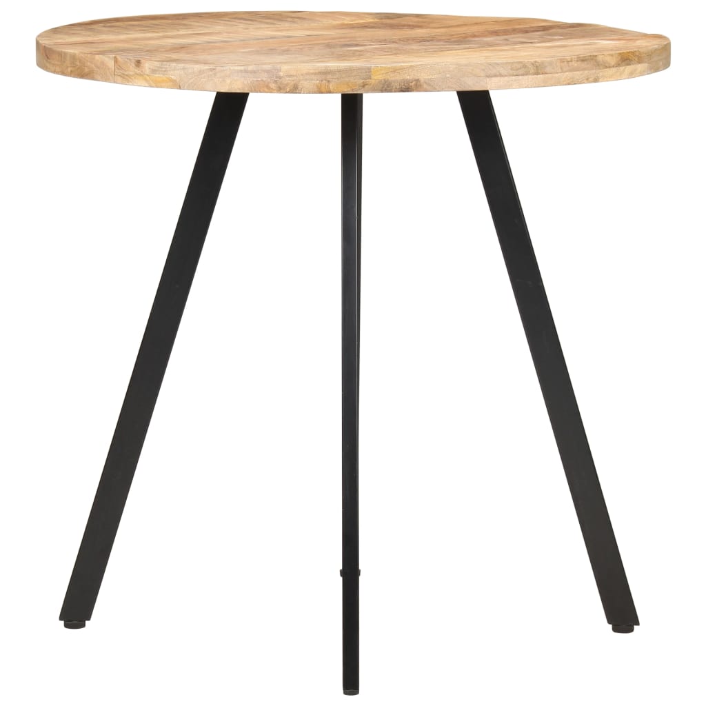Tavolo da Pranzo 80 cm in Legno di Mango Grezzo 320483