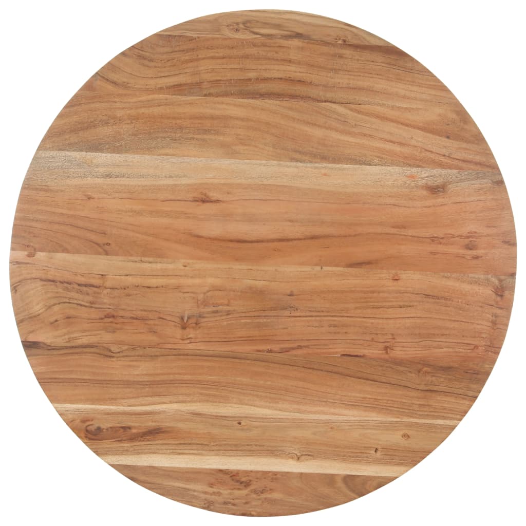 Tavolo da Pranzo 80 cm in Legno Massello di Acacia 320485