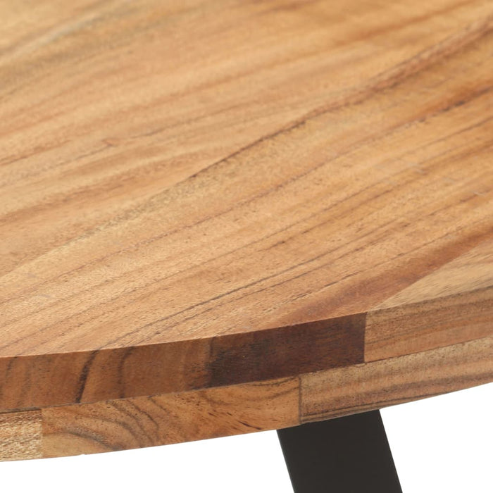 Tavolo da Pranzo 80 cm in Legno Massello di Acacia 320485
