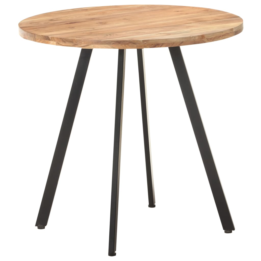 Tavolo da Pranzo 80 cm in Legno Massello di Acacia 320485