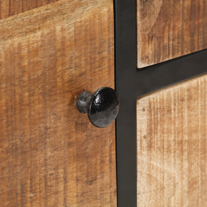 Credenza-Buffet-Armadio da cucina 85x30x80 cm in Legno Massello di Mango Grezzo