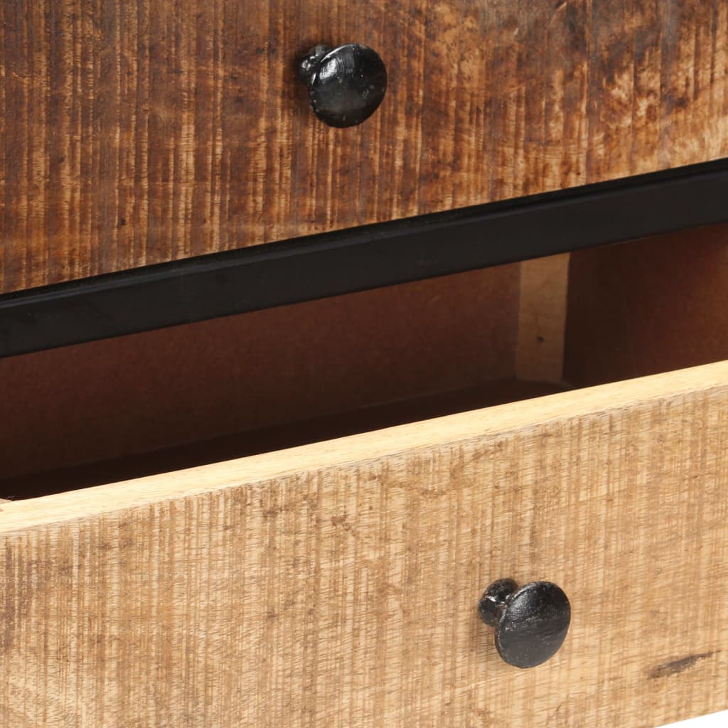 Credenza 85x30x80 cm in Legno Massello di Mango Grezzo 320486