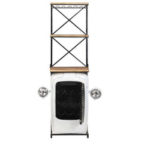 Cantinetta per Vini a Trattore Bianca 49x31x172 cm Mango Grezzo cod mxl 42312