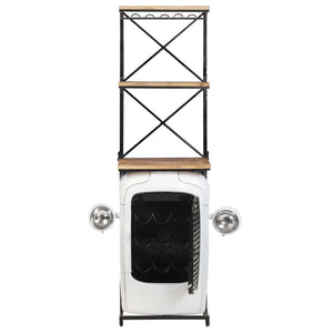 Cantinetta per Vini a Trattore Bianca 49x31x172 cm Mango Grezzo cod mxl 42312