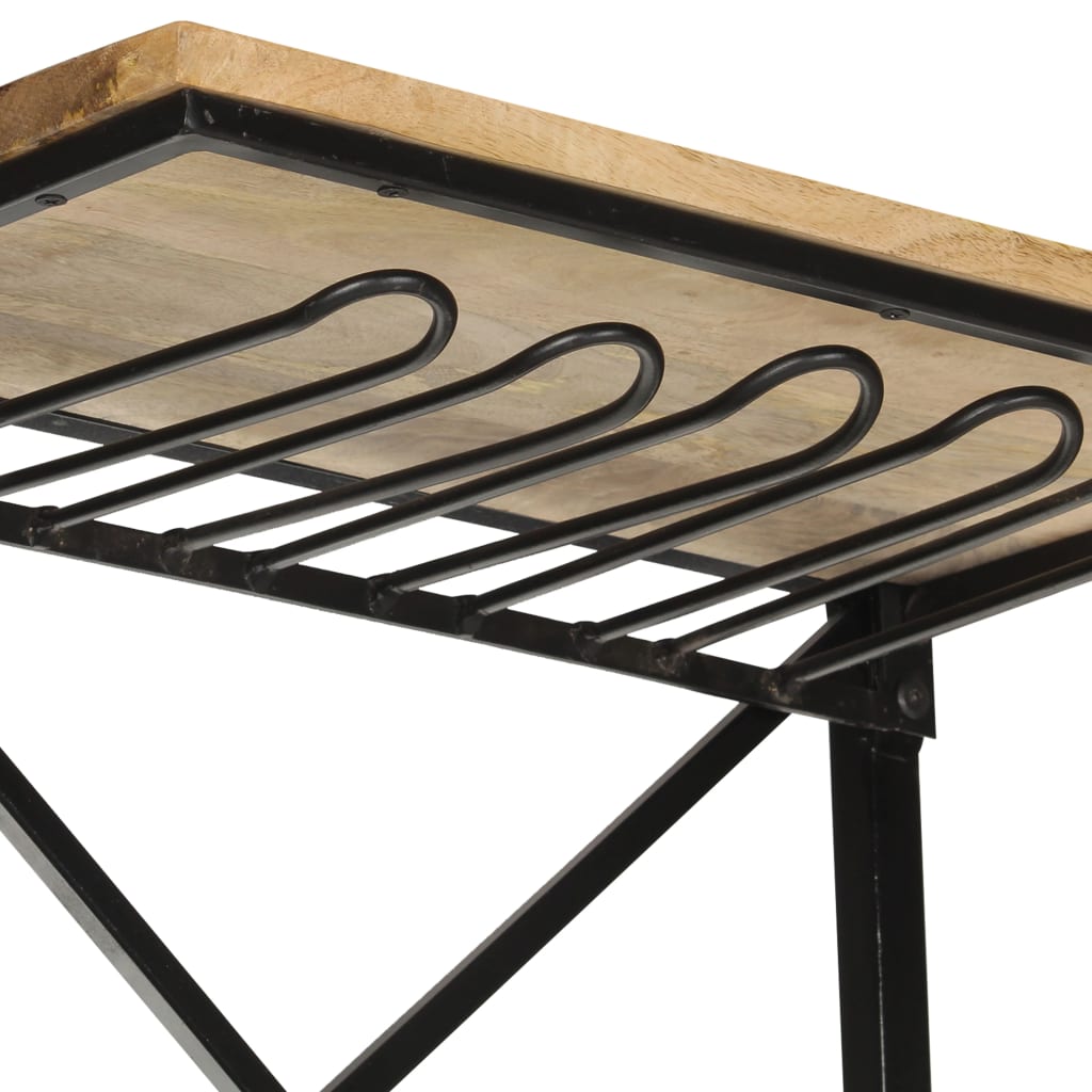 Cantinetta per Vini a Trattore Bianca 49x31x172 cm Mango Grezzo cod mxl 42312