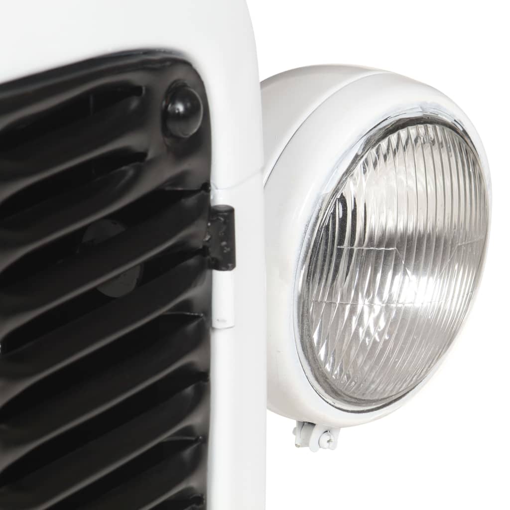 Cantinetta per Vini a Trattore Bianca 49x31x172 cm Mango Grezzo 320487