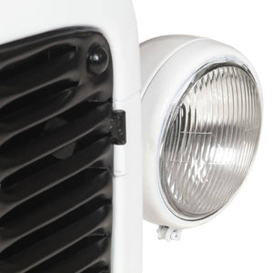 Cantinetta per Vini a Trattore Bianca 49x31x172 cm Mango Grezzo 320487