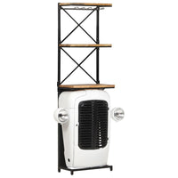 Cantinetta per Vini a Trattore Bianca 49x31x172 cm Mango Grezzo cod mxl 42312