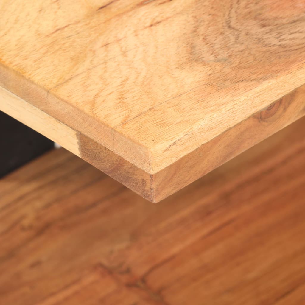 Comodino-Tavolino da notte 50x40x40 cm in Legno Massello di Acacia