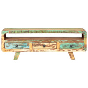 Mobile Porta TV-Mobile per TV-Credenza TV 117x30x41 cm in Legno Massello di Recupero
