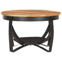 Tavolino da CaffÃ¨ Ã˜68x43 cm in Massello di Acacia