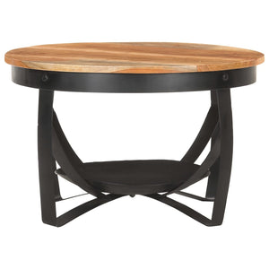 Tavolino da CaffÃ¨ Ã˜68x43 cm in Massello di Acacia