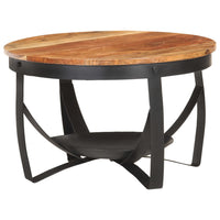 Tavolino da CaffÃ¨ Ã˜68x43 cm in Massello di Acacia