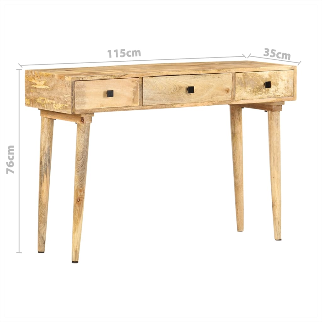 Tavolo Consolle 115x35x76 cm in Legno Massello di Mango cod mxl 29833