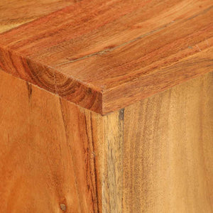 Set di 2 portavasi per fiori in legno massello di acacia marrone 02_0045300