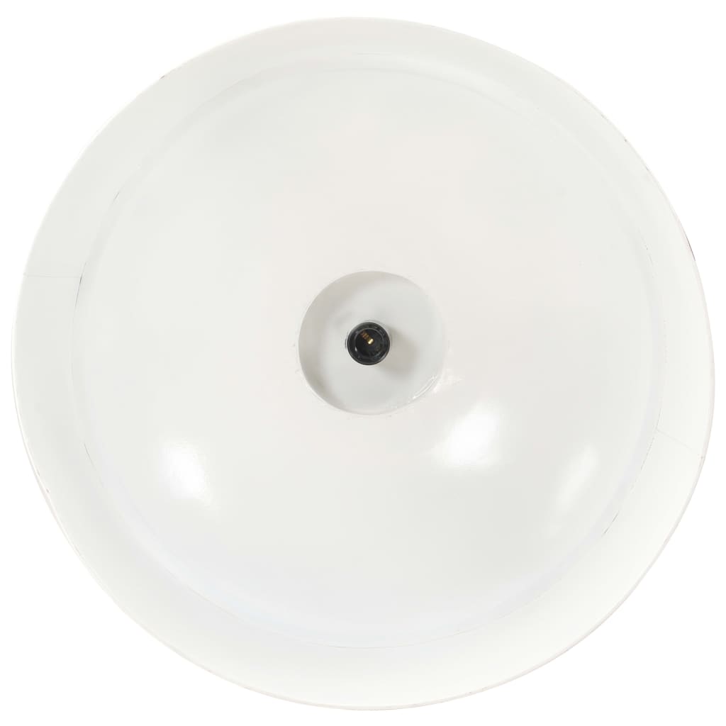Lampada a Sospensione Industriale 58 cm Bianca E27 cod mxl 66956