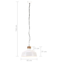 Lampada a Sospensione Industriale 42 cm Bianca E27 320833