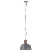 Lampada a Sospensione Industriale 32 cm Grigia E27 320840
