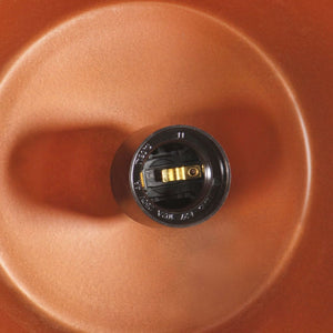 Lampadario Industriale Rame Ferro e Legno Massello 35 cm E27 320884