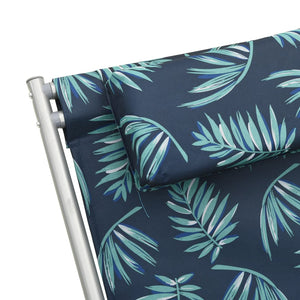 Sedie a Dondolo 2 pz in Acciaio con Motivo a Foglie 310342