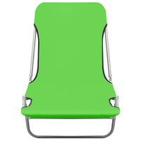 Set di due lettini prendisole in acciaio e tessuto verde 02_0011940