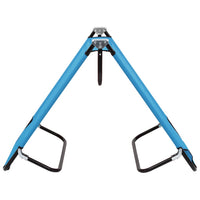 Lettino Prendisole Pieghevole in Acciaio Blu Turchese 310348