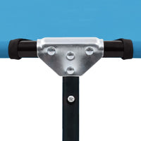 Lettino Prendisole Pieghevole in Acciaio Blu Turchese 310348