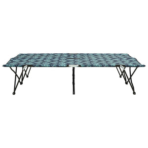 Lettino Prendisole Pieghevole Doppio Motivo Foglia in Acciaio cod mxl 61710