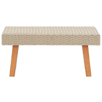 Tavolino da Giardino in Polyrattan Beige cod mxl 34435