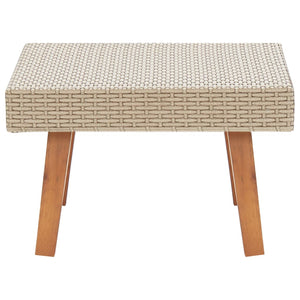 Tavolino da Giardino in Polyrattan Beige cod mxl 34435