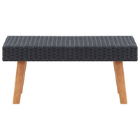 Tavolino da Giardino in Polyrattan Nero cod mxl 34536